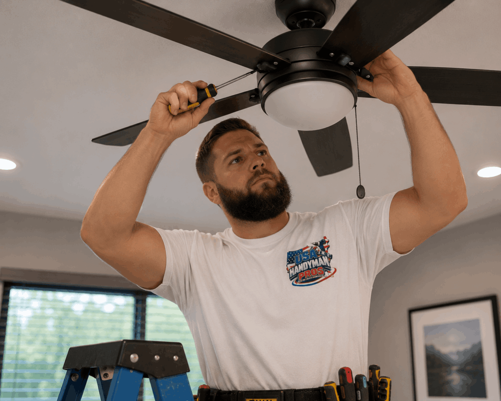 Ceiling Fan Installation in Hernando FL That Does Not End With Extra Screws and Regret
