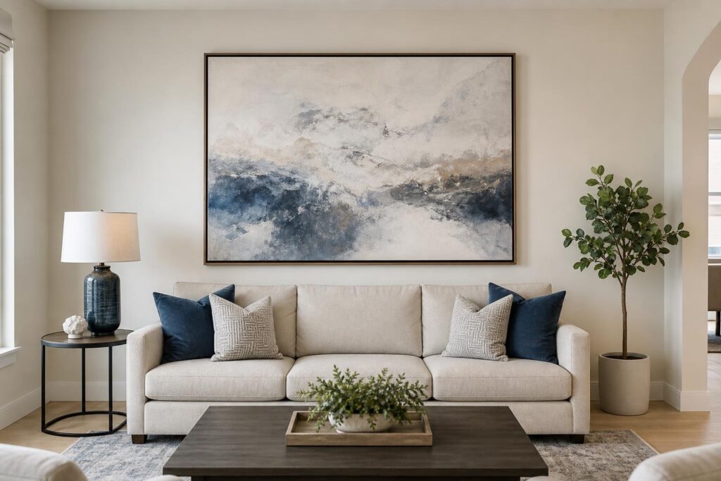 Hanging Oversized Art Above a Sofa, Bed, or Console: What to Plan Before Installation